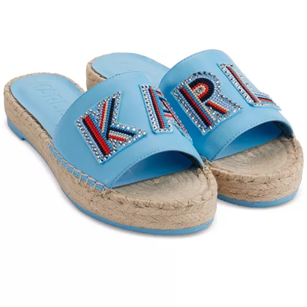 KARL LAGERFELD PARIS
Women's Caine Espadrille Slide Sandals US 5